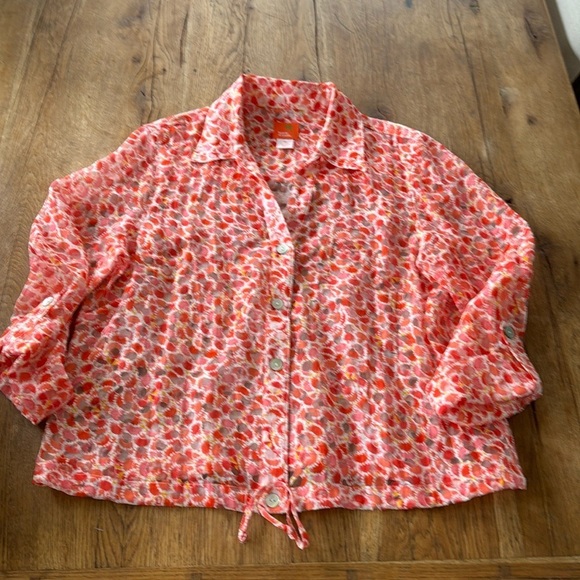 HEARTS OF PALM BLOUSE - Picture 1 of 6